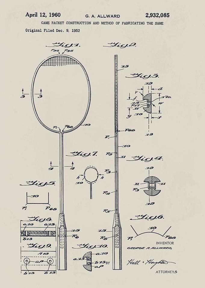 Badminton Racket Patent