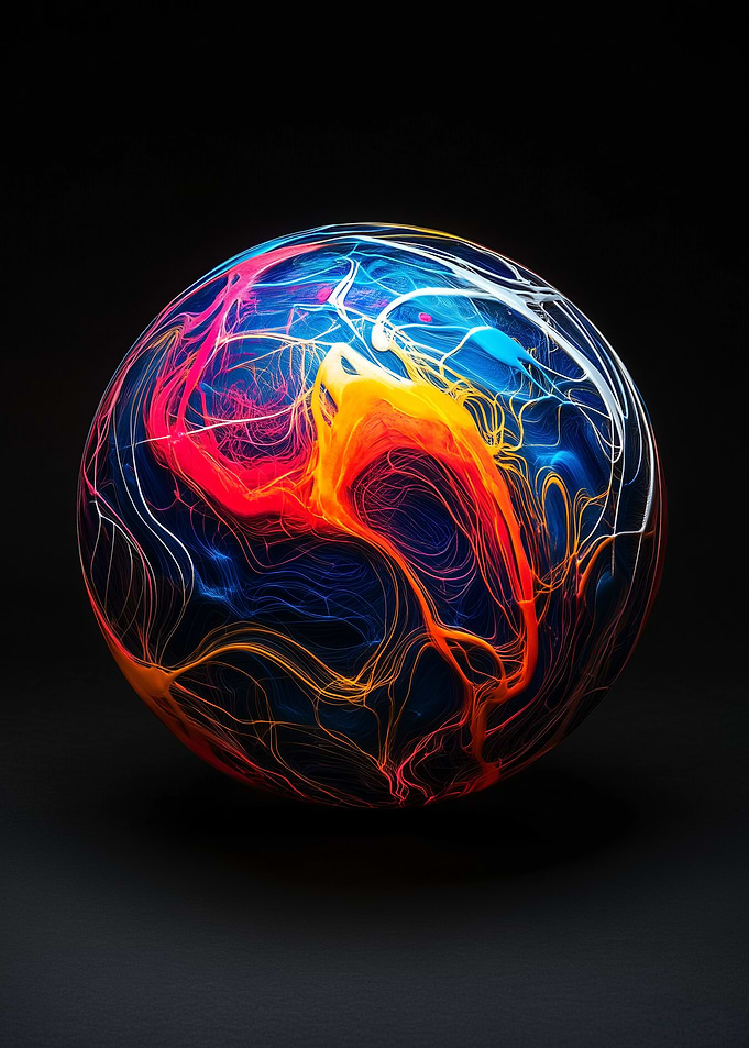 Abstract Sphere Art