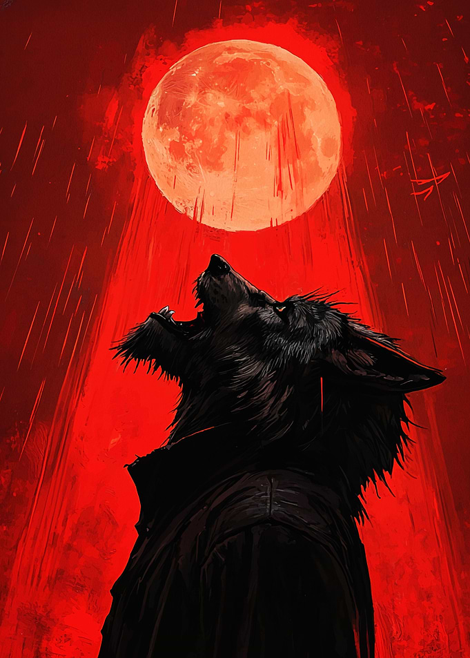 Werewolf Under Blood Moon