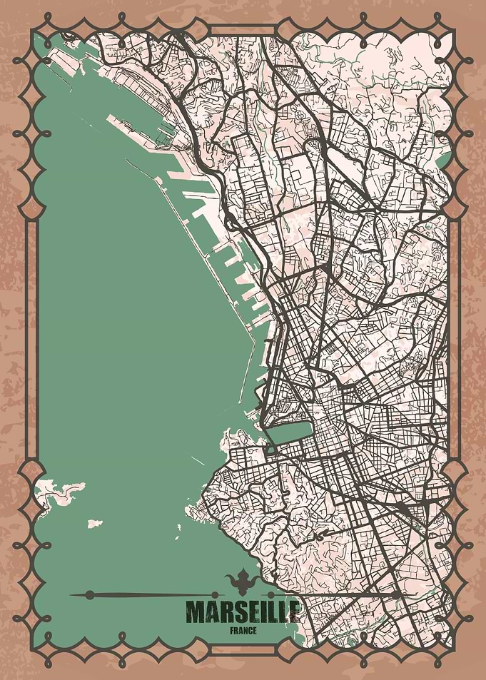 Marseille City Map