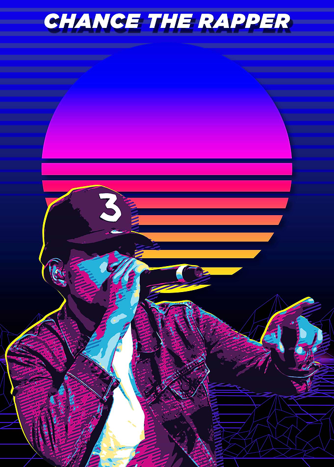 Chance the Rapper Retro Art