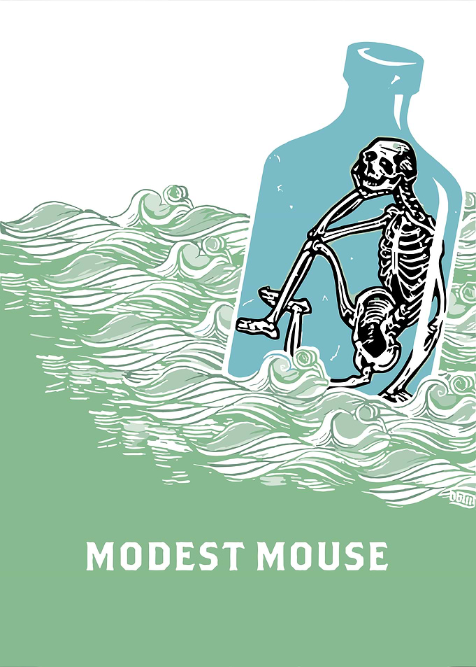 Modest Mouse Skeleton in Bottle