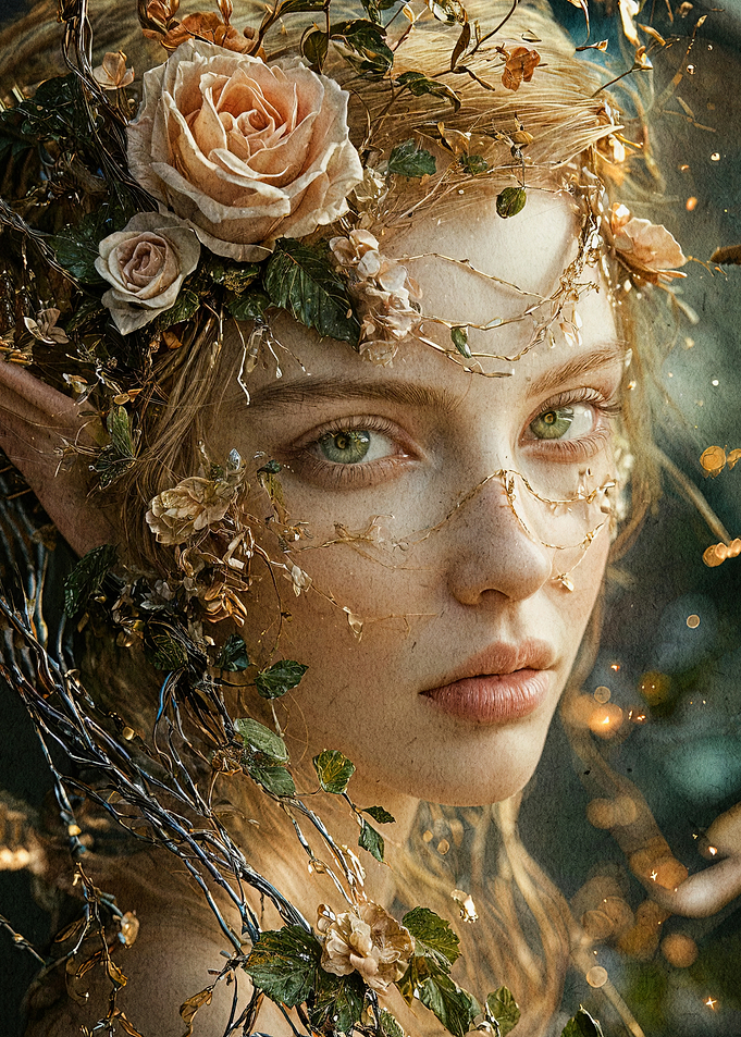 Woman Floral Crown