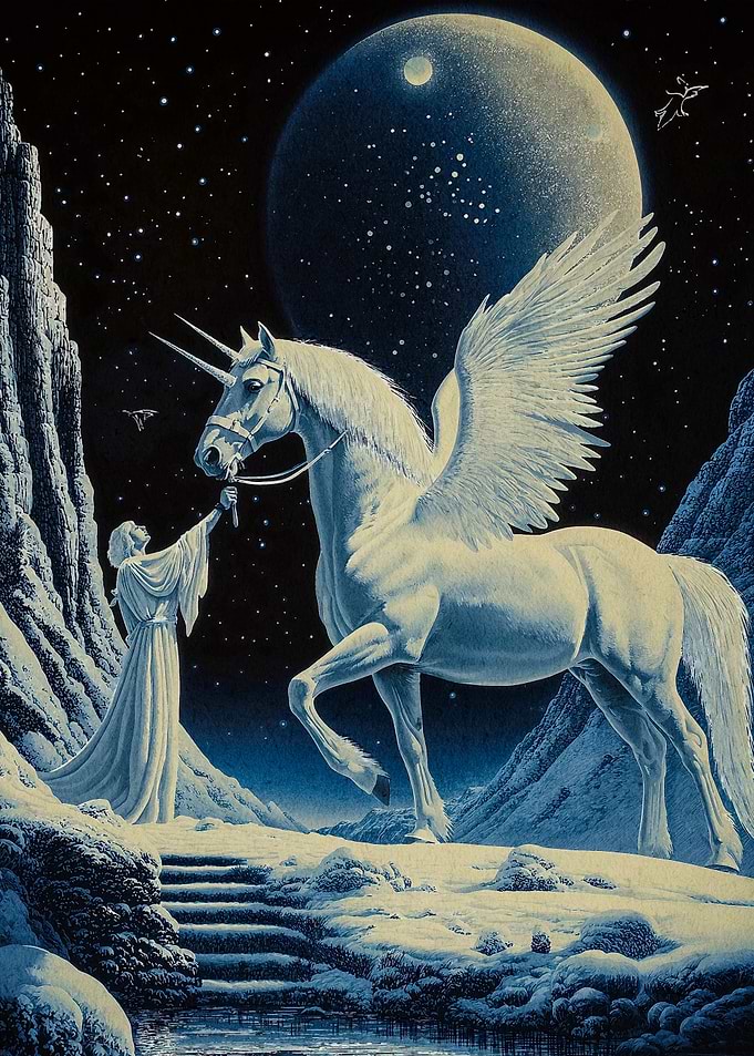 Winged Unicorn Woman