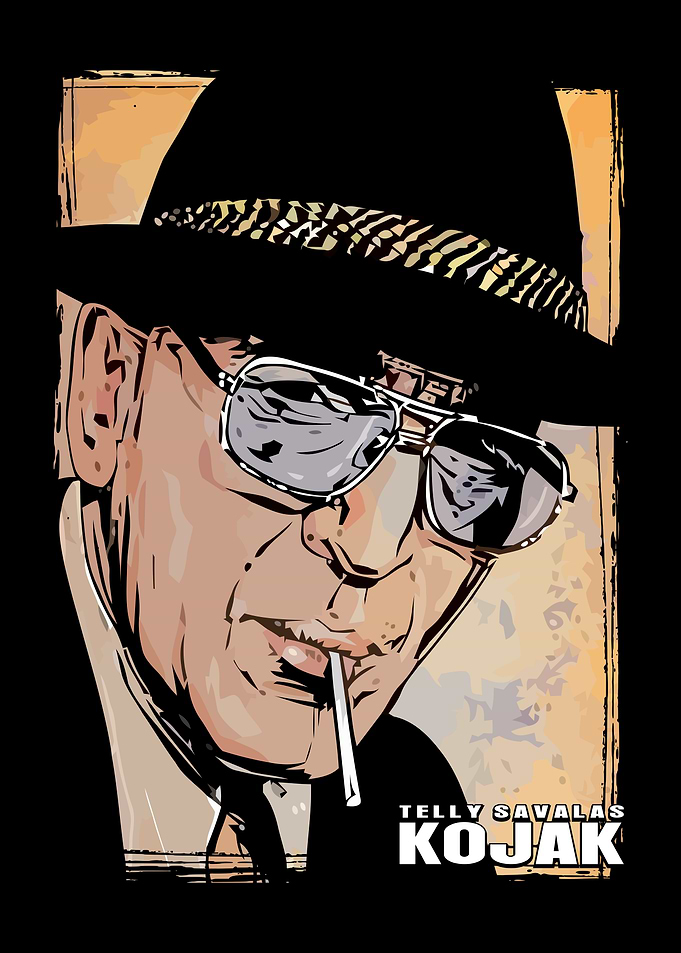 Telly Savalas Kojak Character Art