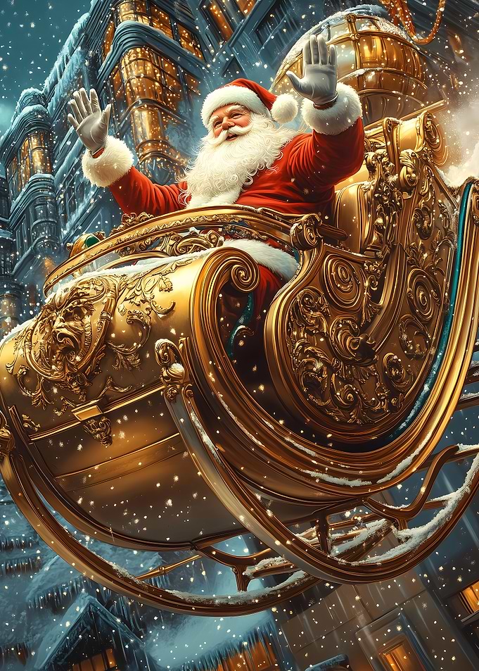 Santa's Golden Sleigh