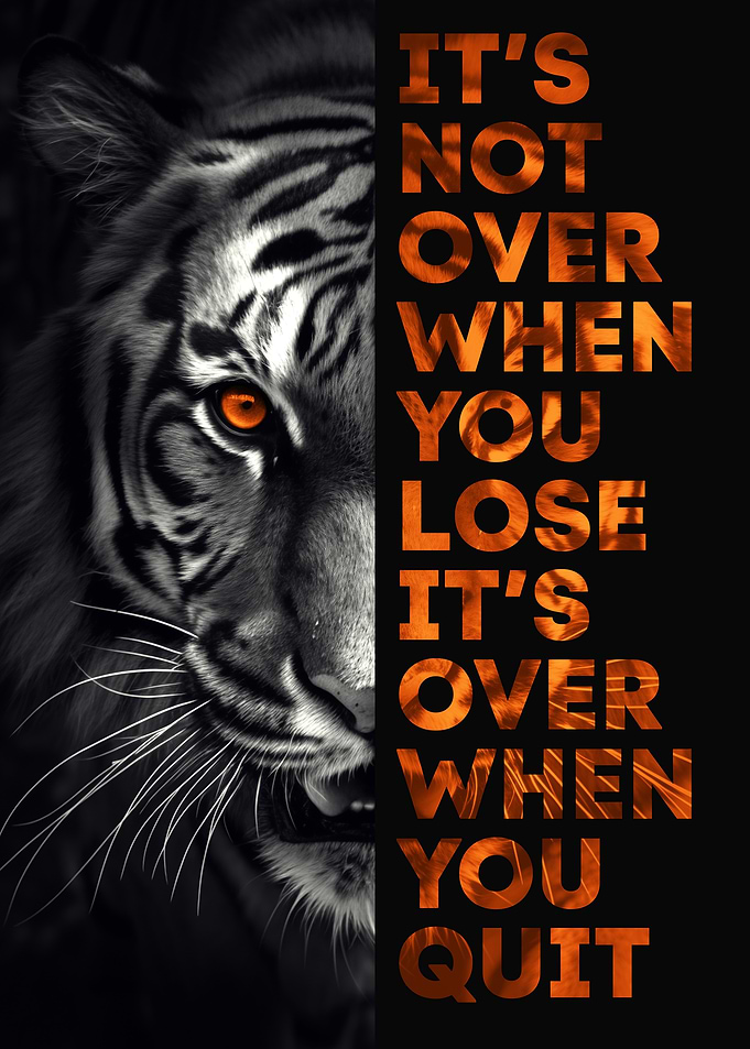 Tiger Motivation Poster