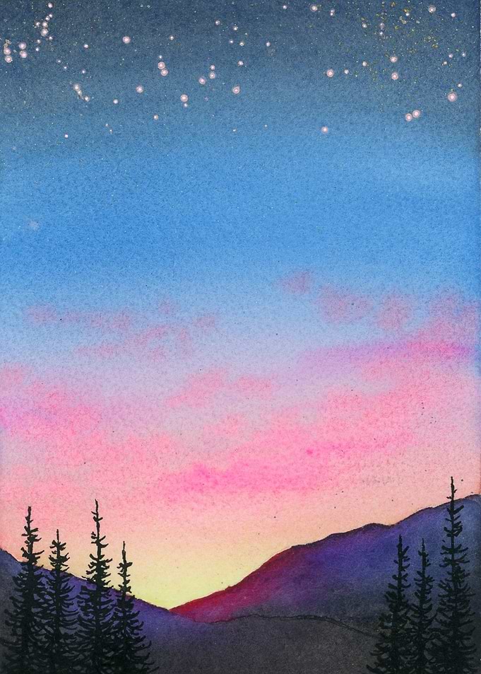 Mountains at Sunset