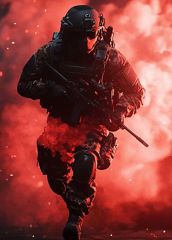 Soldier in Action