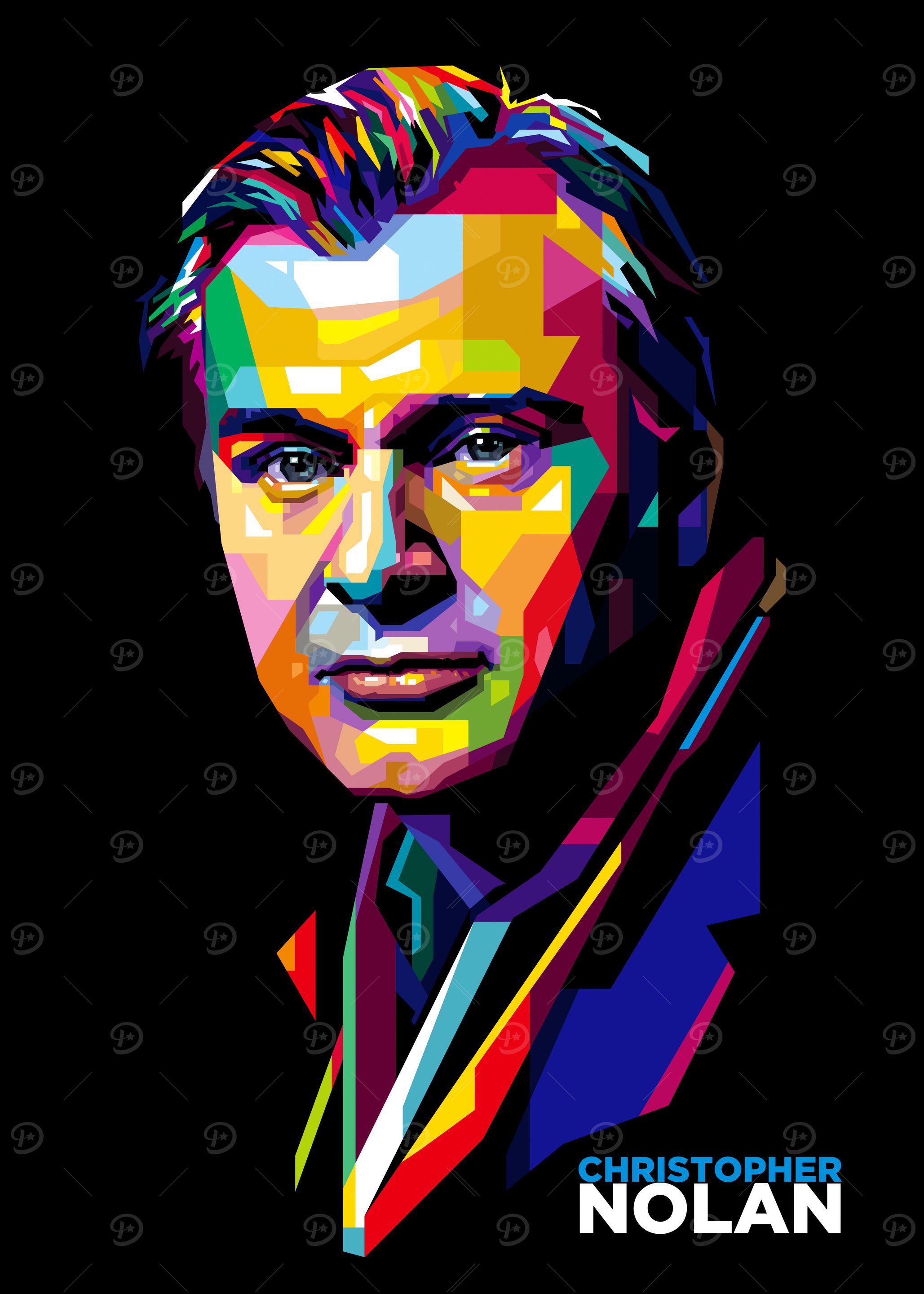 Christopher Nolan Pop Art Portrait