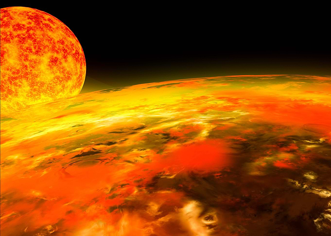 Fiery Planet