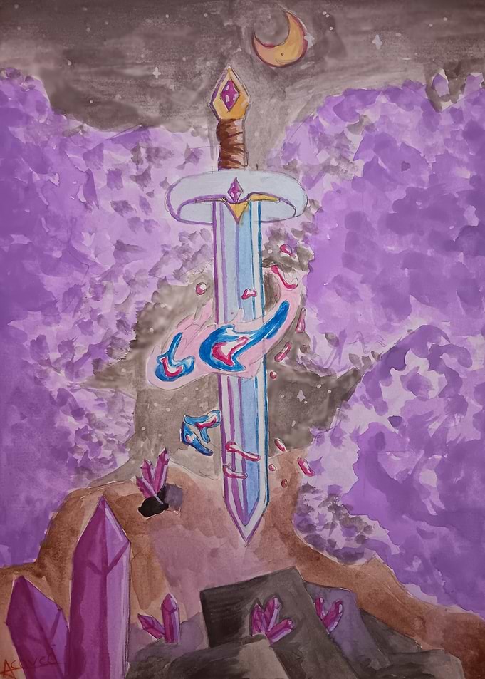 Blue Fantasy Sword