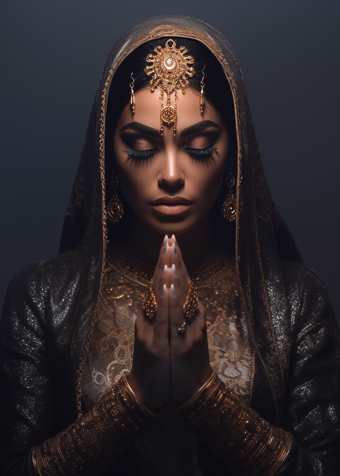 Indian Woman in Traditional Attire