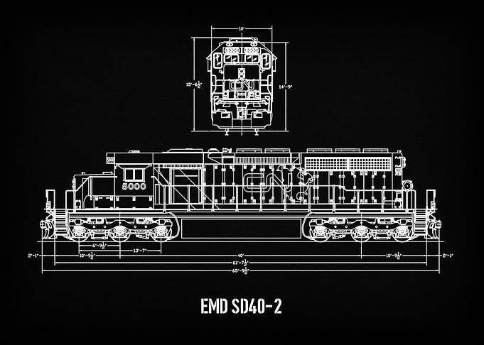 EMD SD40-2 Locomotive