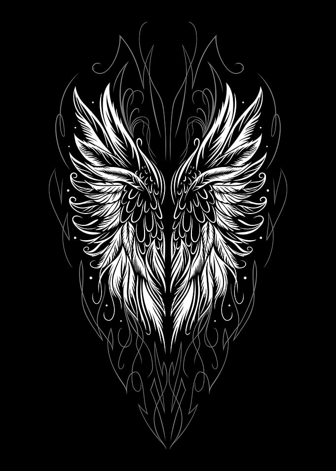 Angel Wings Tattoo Design
