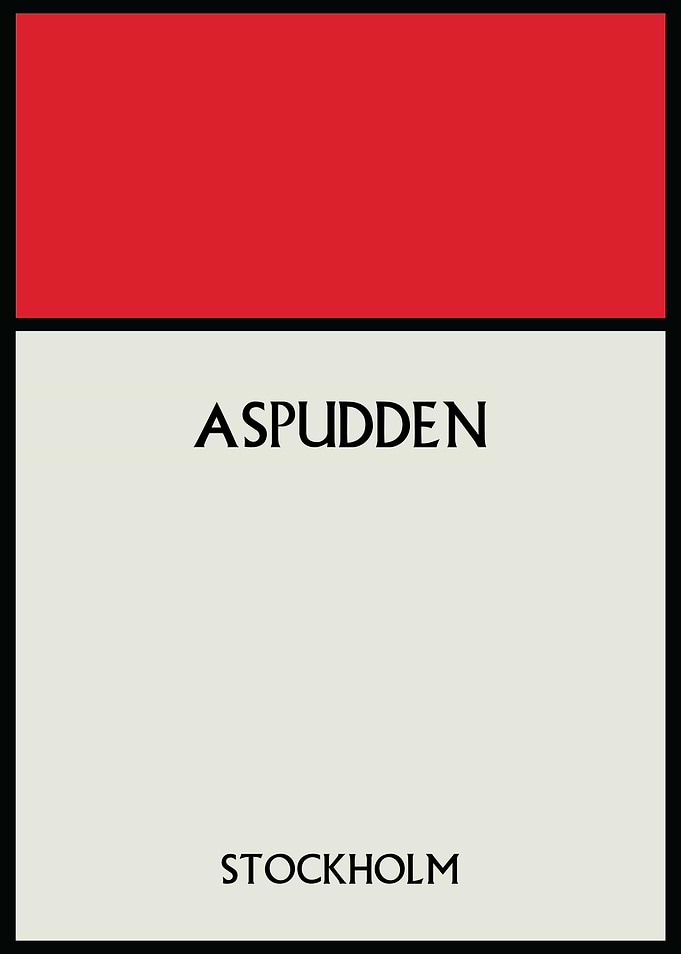 Aspudden Stockholm Poster