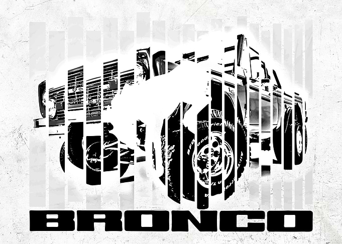 Bronco b&w