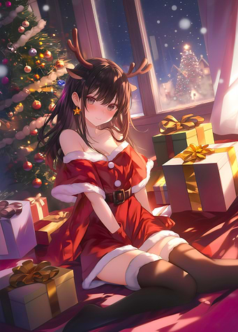 Christmas Anime Girl