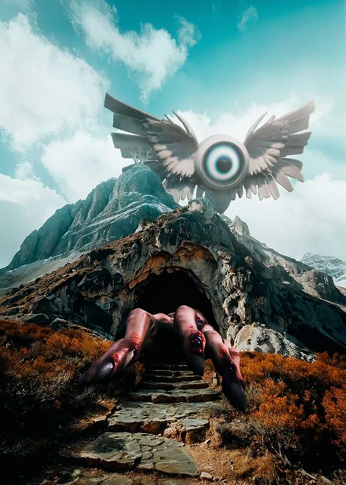 Giant Eye and Hand