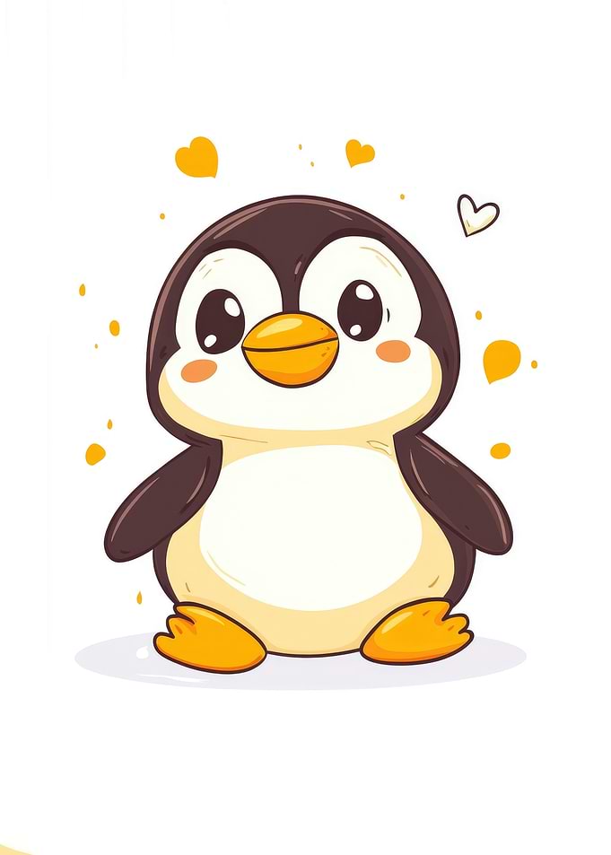 Cute Cartoon Penguin