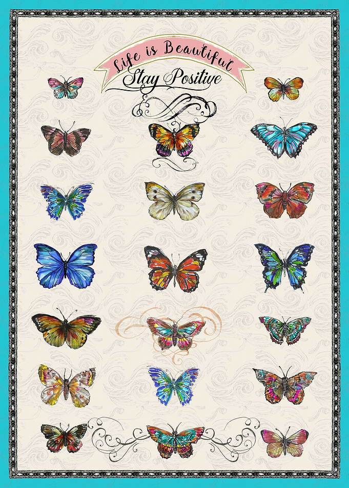 Colorful Butterfly Art Print
