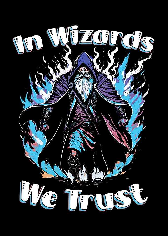 Wizard with Flames
