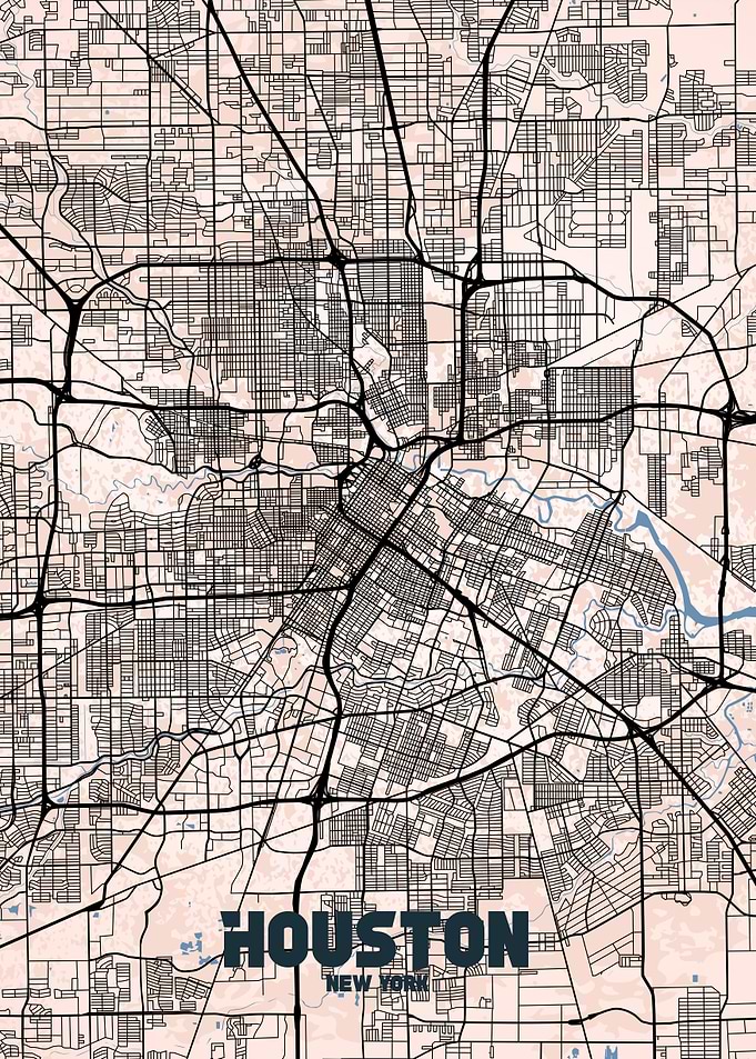 Houston City Map
