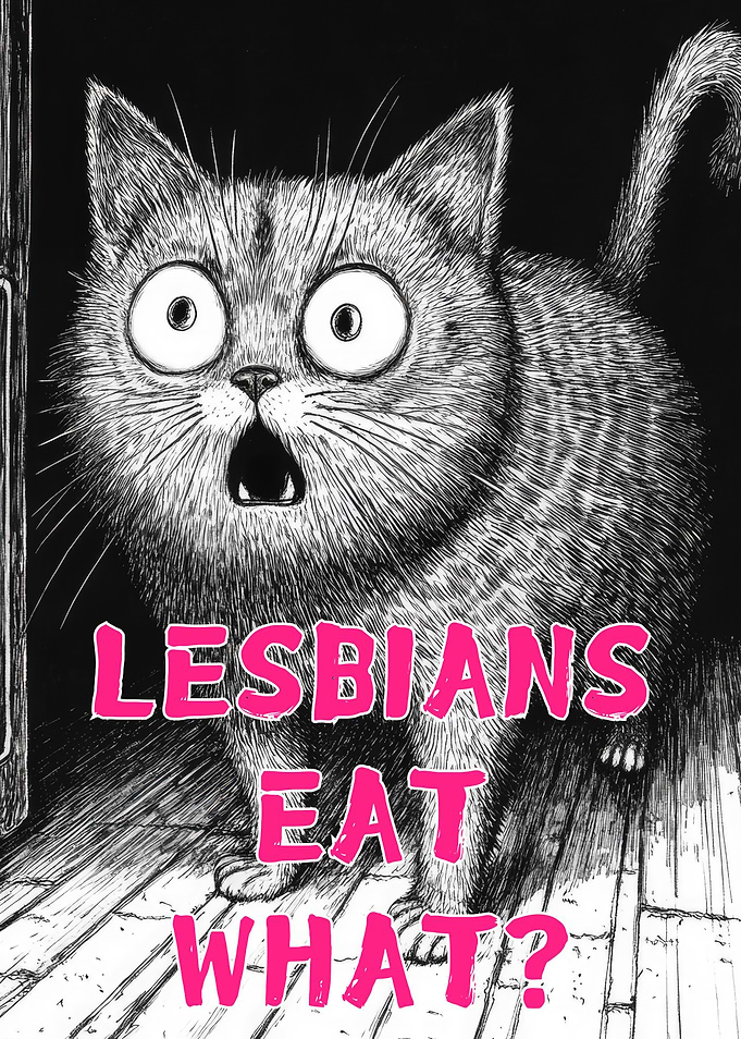 Lesbians Eat What Gunny Cat Illustration