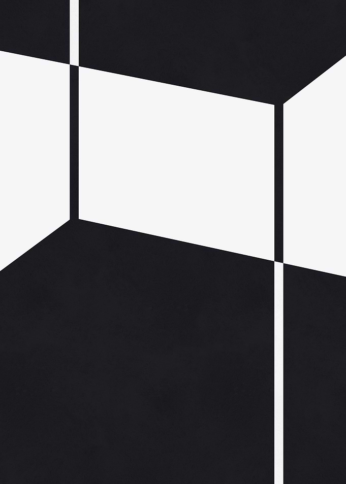 Abstract Black and White Geometric Design