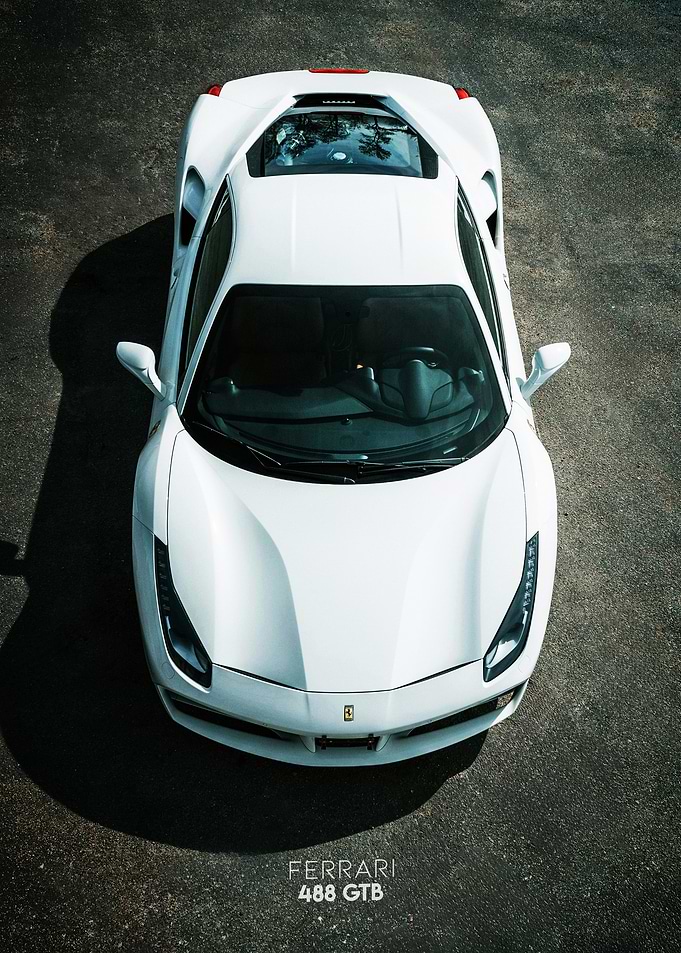 Ferrari 488 GTB white