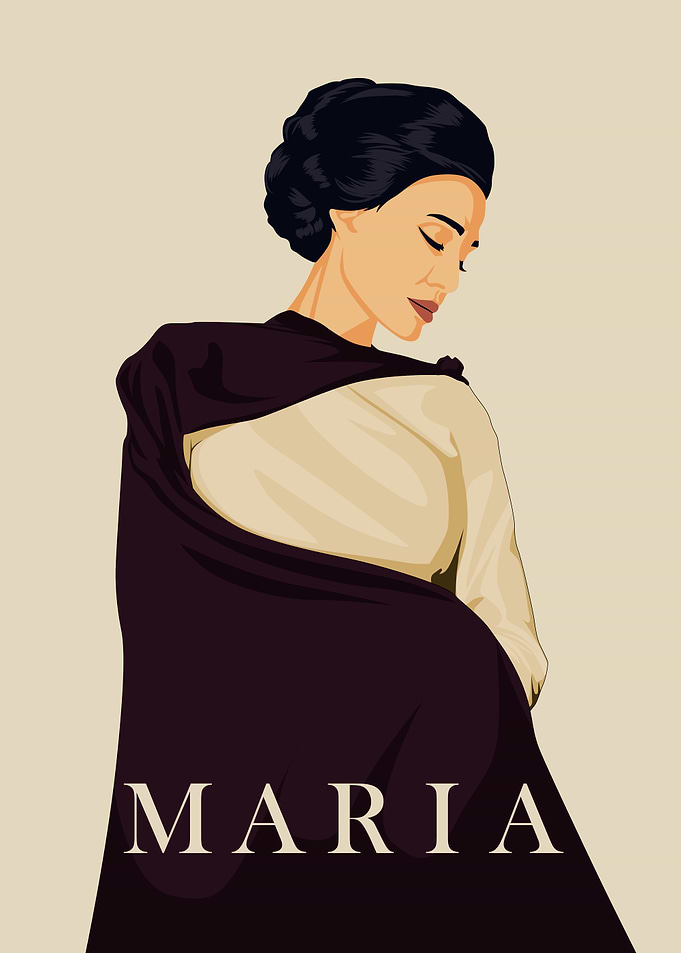 Maria Portrait Illustration
