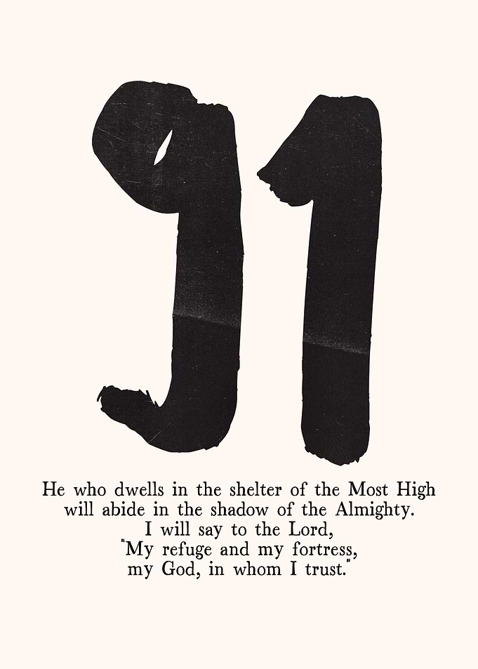 Psalm 91 Art Print
