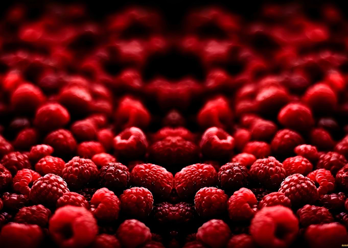 Red Raspberry Close-Up