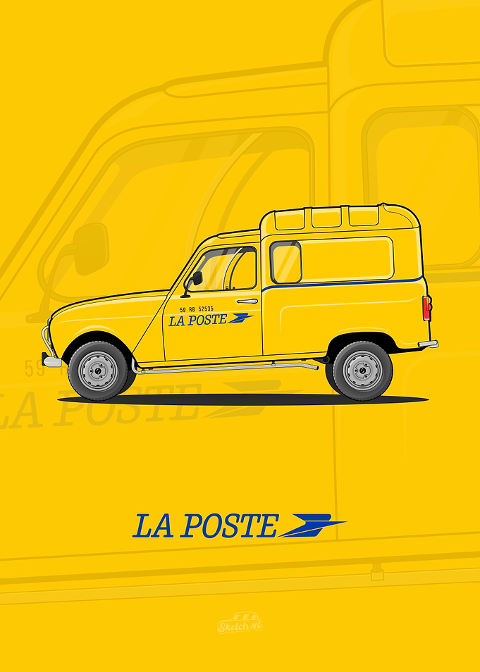 Renault 4L - Laposte