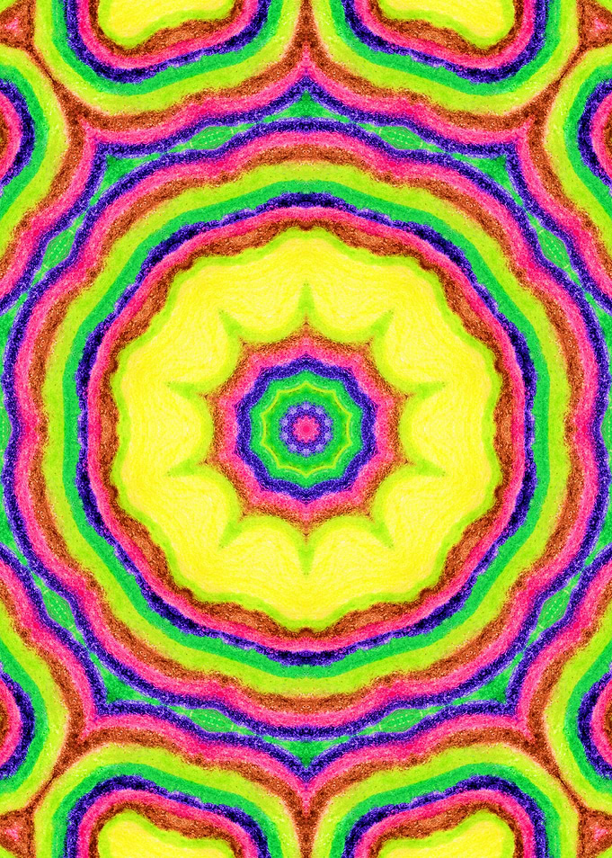 Childhood Crayons Mandala