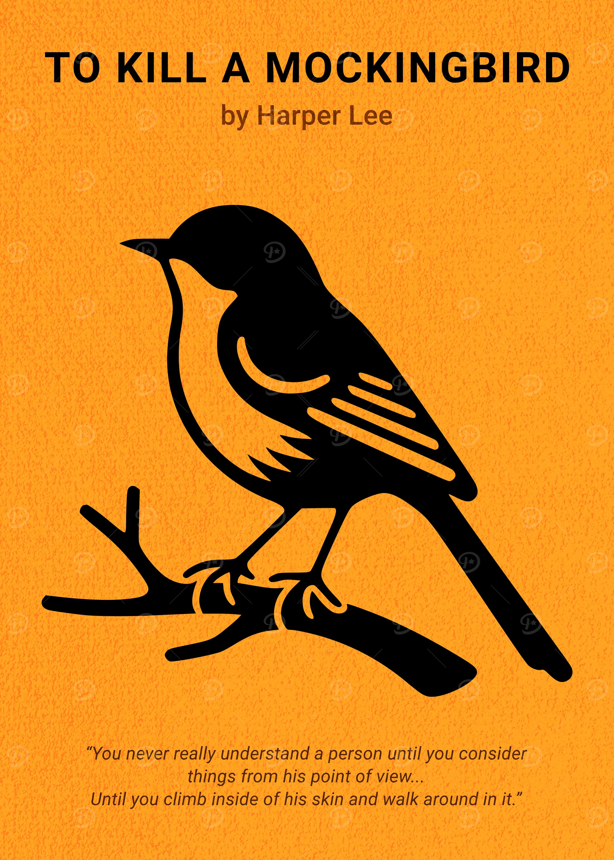 To Kill a Mockingbird Minimalist Book Cover