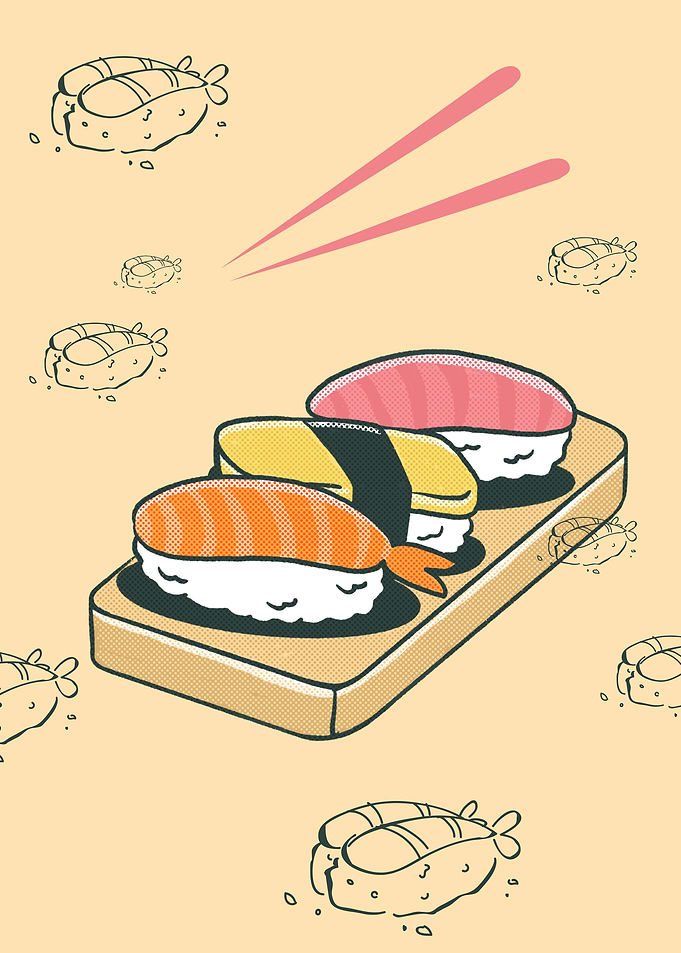 Sushi Illustration