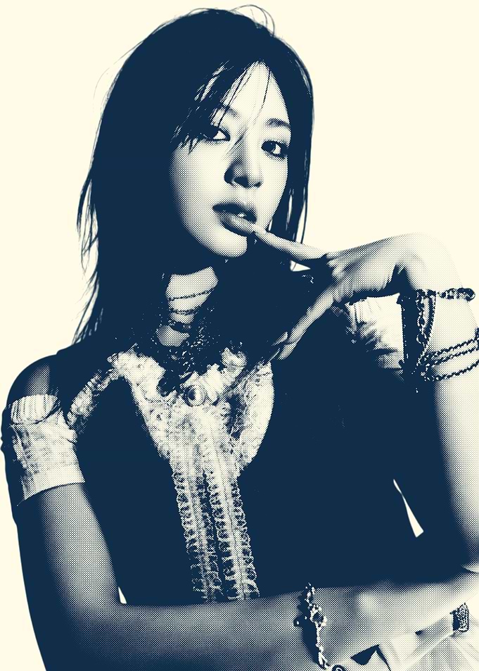 Seeun in Blue Tone