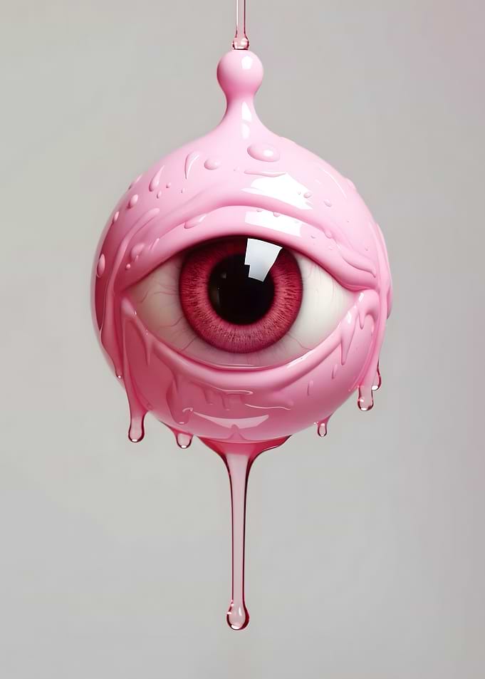 Surreal Horror Pink Eye
