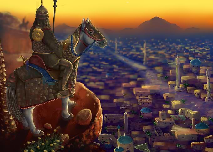 Warrior on Horseback
