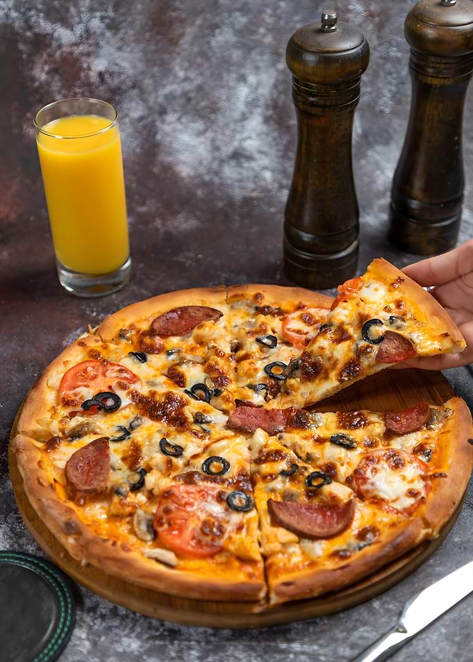 Delicious Pizza with Toppings