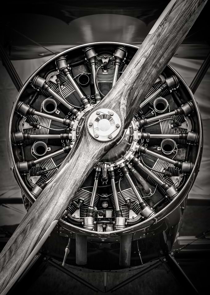 Vintage Airplane Engine