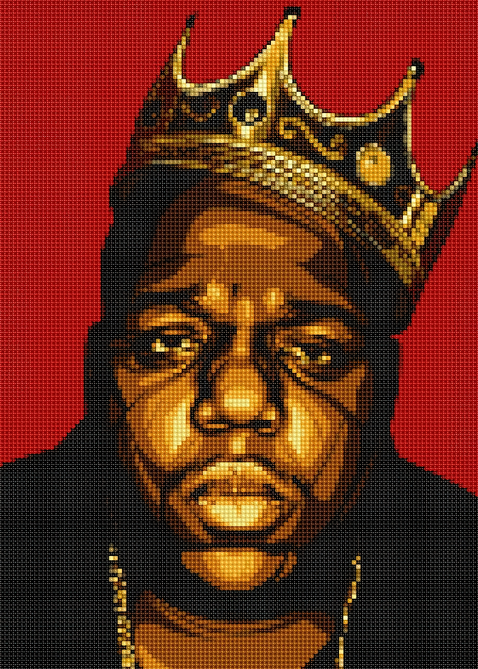 The Notorious B.I.G. Pixel Art