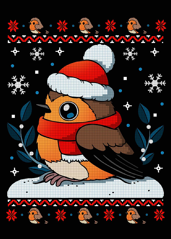 Christmas Robin Ugly Sweater