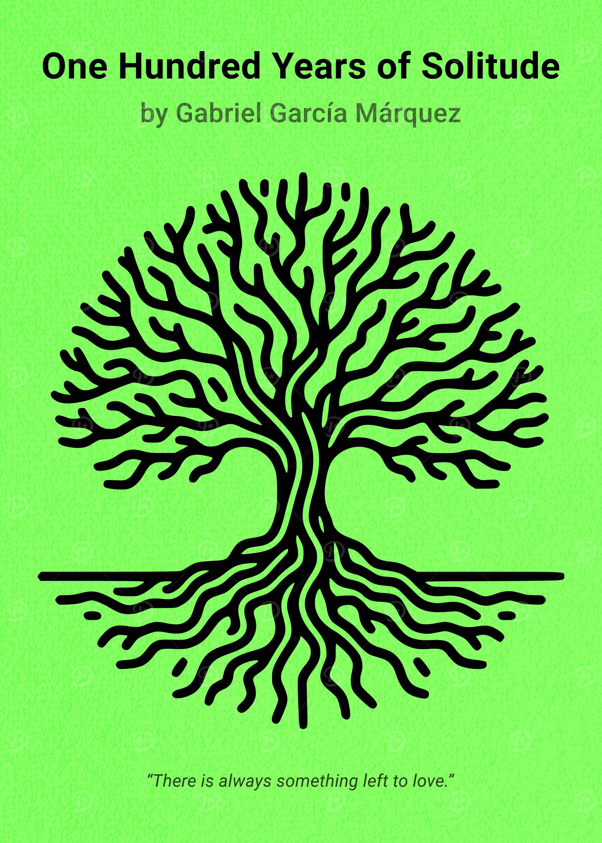 One Hundred Years of Solitude Minimalist Book Cover