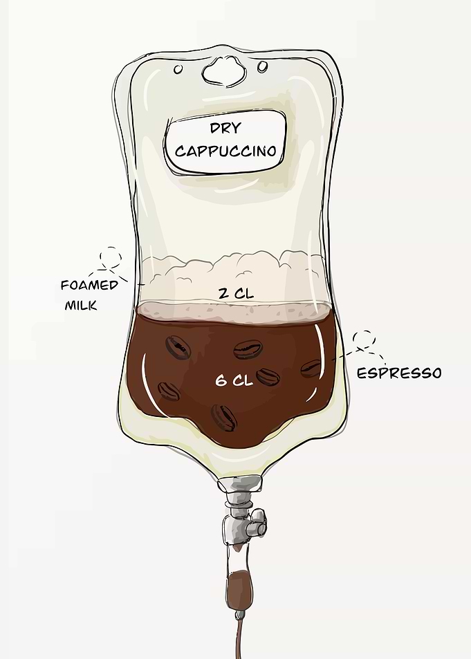 Dry Cappuccino IV Bag