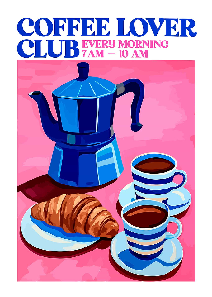 Coffee Lover Club Poster