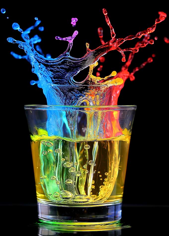 Colorful Liquid Splash