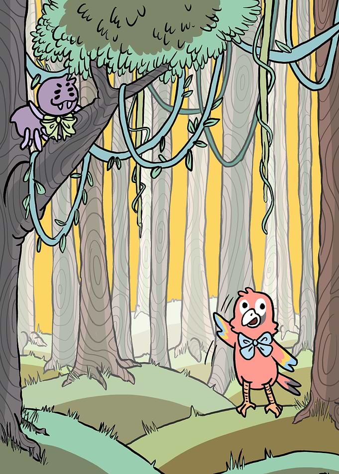 Cartoon Forest Friends