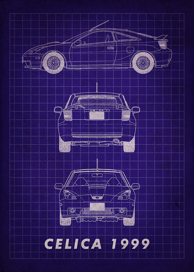Toyota Celica 1999 Blueprint